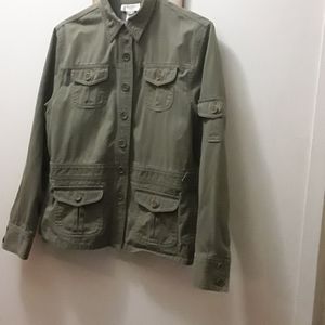 Large Khaki green jacket .